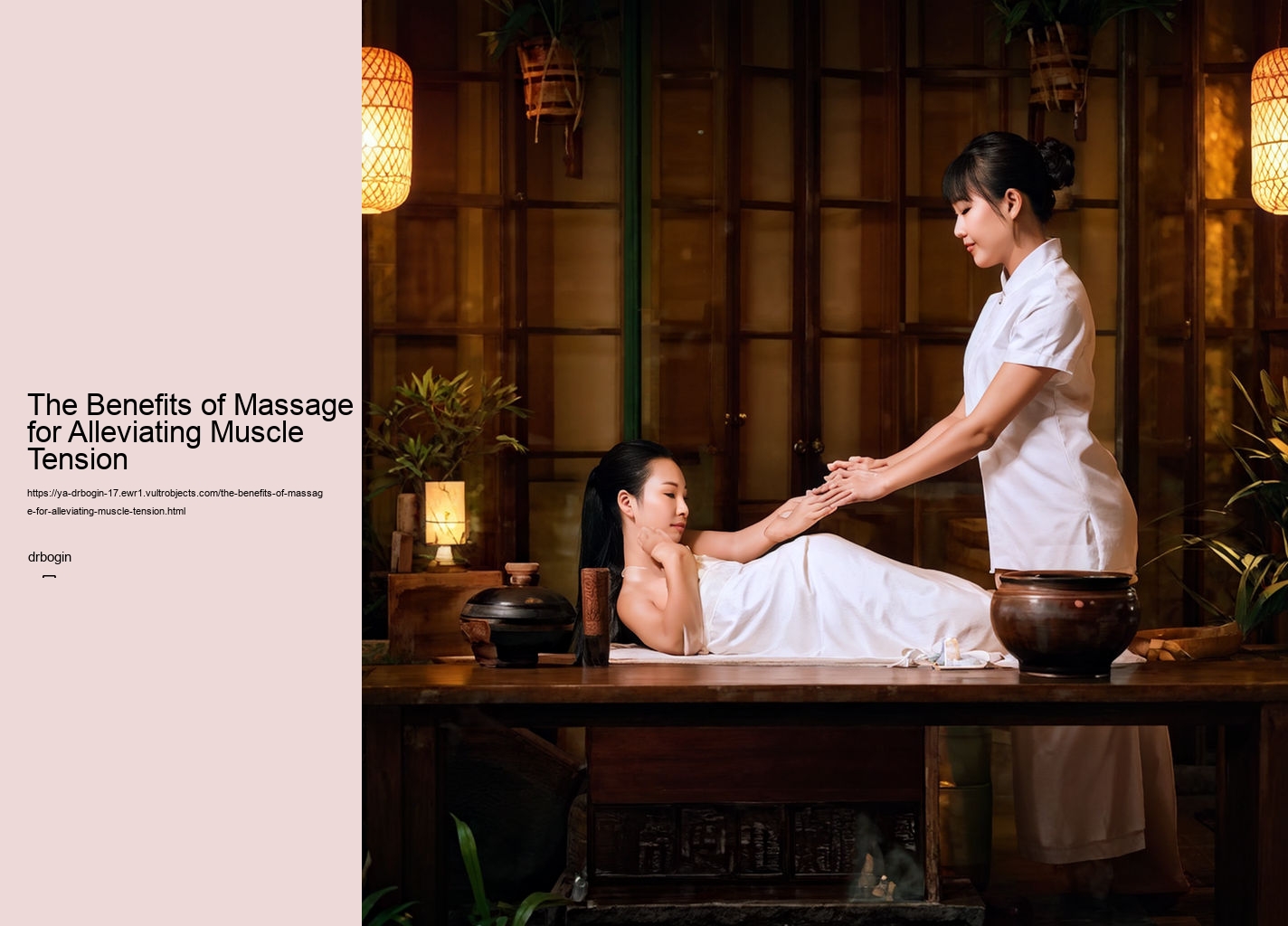 The Benefits of Massage for Alleviating Muscle Tension